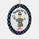 Mailman Thank You Gift - Postal Worker Keepsake セラミックオーナメント (右)