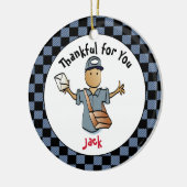 Mailman Thank You Gift - Postal Worker Keepsake セラミックオーナメント (左)