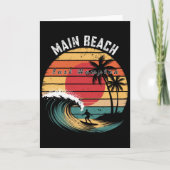 Main Beach East Hampton Beach Surfing  カード (正面)