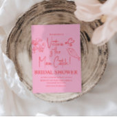 Main Catch Lobster Doodles Bridal Shower 招待状