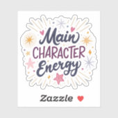 Main Character Energy | Empowering Aesthetic Glow シール (シート)