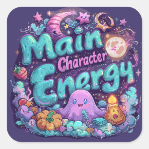 Main character energy ExDesigner ハロウィン スクエアシール