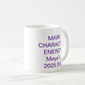 Main Character Energy Mug – Trending Viral Quote  コーヒーマグカップ (正面右)