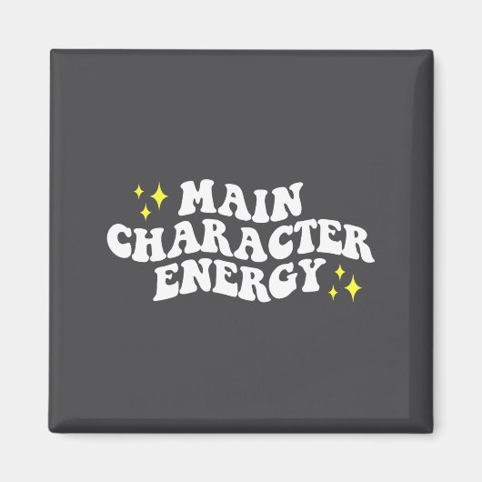 Main-character Energy Quote  マグネット (正面)