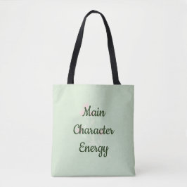 Main Character Energy Trendy Minimal Aesthetic トートバッグ