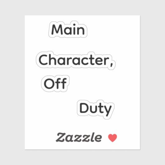 Main Character, Off Duty シール (シート)