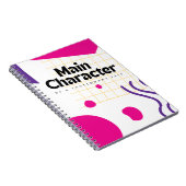 Main Character Pink Purple ノートブック (右側)