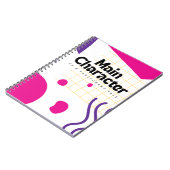 Main Character Pink Purple ノートブック (左側)