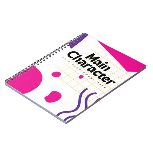 Main Character Pink Purple ノートブック (左側)