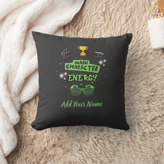 Main Character Throw Pillow クッション (ブランケット)