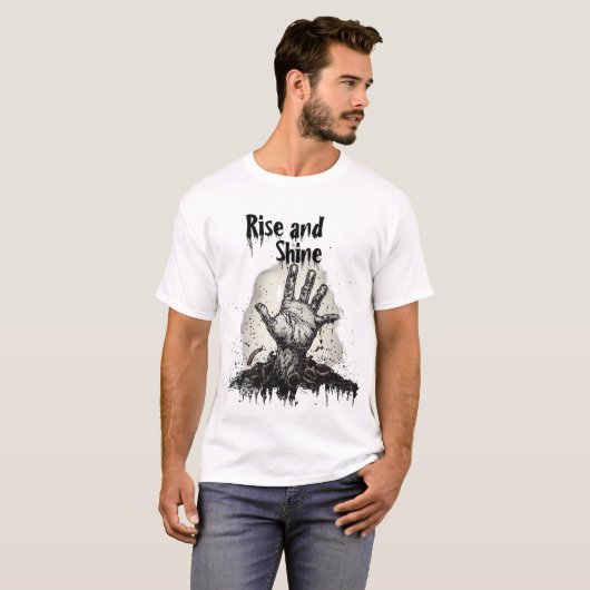 Main de Zombie Émergeant du Sol 🧟‍♂️💀 Tシャツ (正面フル)