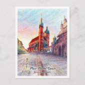 Main Market Square Krakow Poland ポストカード (正面)