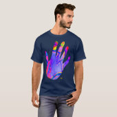 Main néon - Neon hand Tシャツ (正面フル)