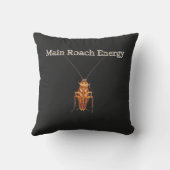 Main Roach Energy Throw Pillow The Unhinged Closet クッション (裏面)