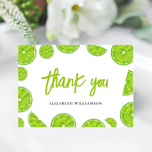 Main Squeeze Bridal Shower Thank you Card サンキューカード