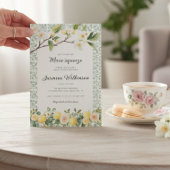 Main Squeeze Citrus Floral Bridal Shower 招待状