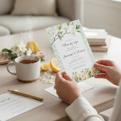 Main Squeeze Citrus Floral Bridal Shower 招待状