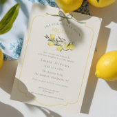 Main Squeeze Citrus Sage Green Bridal Shower 招待状