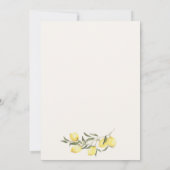 Main Squeeze Citrus Sage Green Bridal Shower 招待状 (裏面)