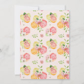 Main Squeeze Citrus Summer Bridal Shower 招待状 (裏面)