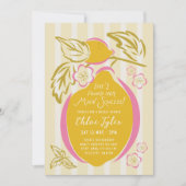 Main Squeeze Hand drawn Lemon Bridal Shower  招待状 (正面)
