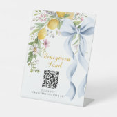 Main Squeeze Honeymoon Fund QR Code  台座サイン (正面)
