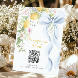 Main Squeeze Honeymoon Fund QR Code  台座サイン