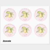 Main Squeeze Lemon ブライダルシャワー ラウンドシール (シート)