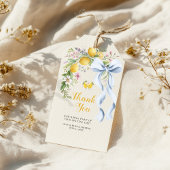 Main Squeeze Lemon Bridal Shower Thank You ギフトタグ