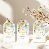 Main Squeeze Lemon Bridal Shower Thank You ギフトタグ