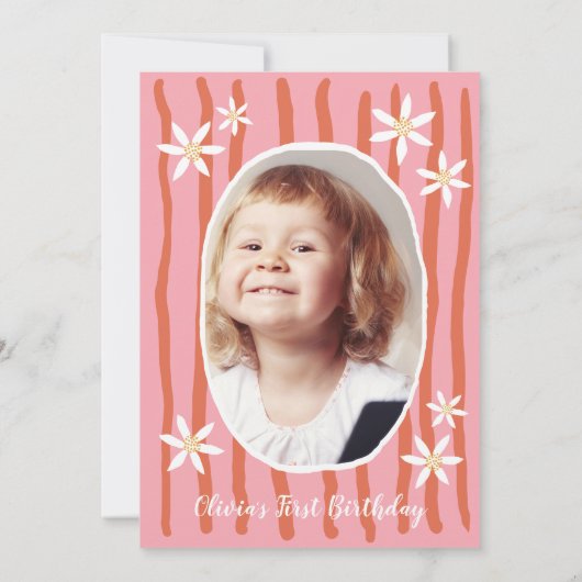 Main Squeeze Lemon First Birthday 招待状 (裏面)