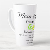 Main squeeze lemon juice homemade business name  カフェラテマグ (左アングル)