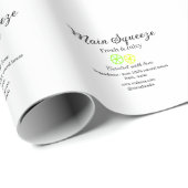 Main squeeze lemon juice homemade business name  ラッピングペーパー (ロールコーナー)