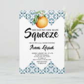 Main Squeeze Lemon Mediterranean ブライダルシャワー 招待状 (スタンド正面)