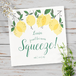 Main Squeeze Lemons ブライダルシャワー スタンダードカクテルナプキン