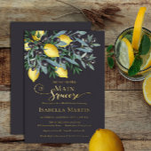 Main Squeeze Lemons | ブラックオリーブのブライダルシャワー 箔招待状