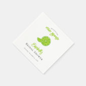 Main Squeeze Lime Green Bridal Shower Paper Napkin スタンダードカクテルナプキン (角)