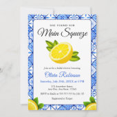 Main Squeeze Mediterranean Photo Bridal Shower 招待状 (正面)