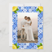 Main Squeeze Mediterranean Photo Bridal Shower 招待状 (裏面)