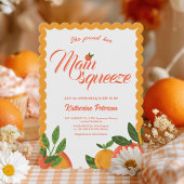Main Squeeze orange Bridal Shower Bright 招待状