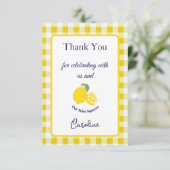 Main Squeeze Thank You Card Kids Birthday サンキューカード (スタンド正面)