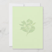 Main Squeeze Tropical Citrus Lemon Bridal Shower  招待状 (裏面)