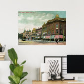 Main St., Asbury Park, NJ 1906 Vintage ポスター (ホームオフィス)