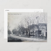 Main St, Basking Ridge, NJヴィンテージ ポストカード (正面/裏面)