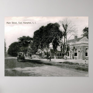 Main St., East Hampton, NYヴィンテージ ポスター
