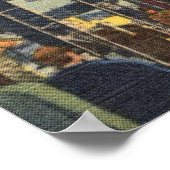 Main St., Johnson City, Tennessee Vintage ポスター (角)