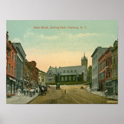 Main St, Ossining, New York Poster ポスター (正面)
