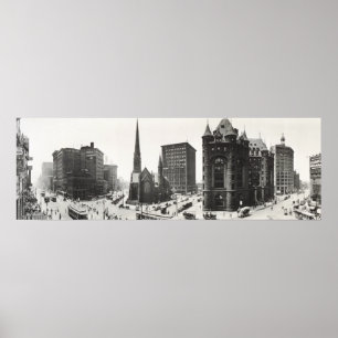Main St. & Shelton Square, Buffalo, New York ポスター