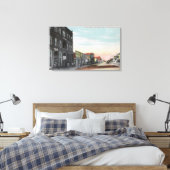 Main Streetからの西ビューKennewick, WA キャンバスプリント (インサイチュ (寝室))