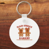 Main Street Bakery Cookies Gingerbread Cake Christ キーホルダー (正面)